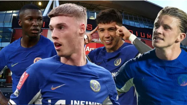 Moisés Caicedo, Cole Palmer, Enzo Fernández y Conor Gallagher (Foto tomada de: Arsenal/Cheslea/The Independent/Sport)