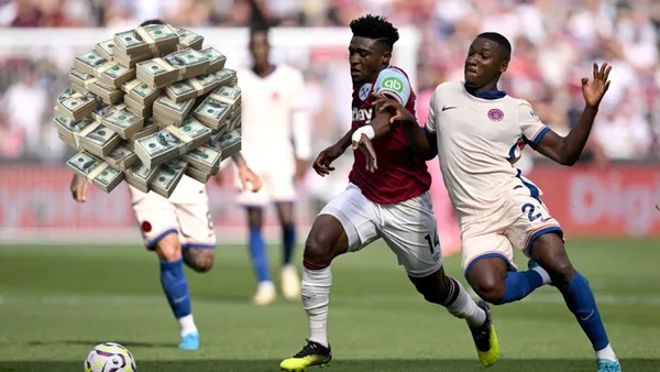 Moisés Caicedo contra West Ham / Foto de: El Futbolero Ecuador