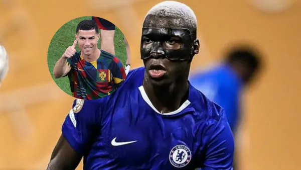 Moisés Caicedo-Cristiano Ronaldo / Foto: El Universo