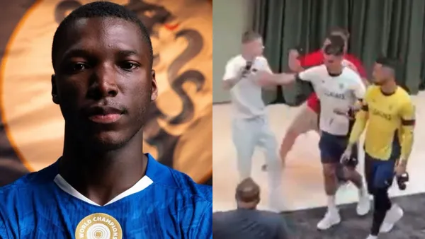 Moisés Caicedo-Cristiano Ronaldo / Foto: Infobae