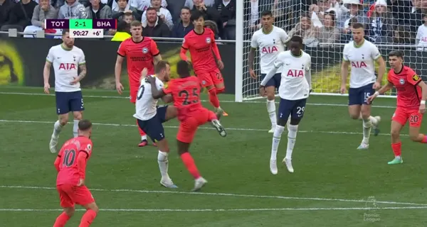 Moisés Caicedo disputó con Brighton el cotejo contra Tottenham de Harry Kane
