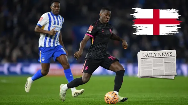 Moisés Caicedo e Inglaterra / Foto de: El Futbolero Ecuador