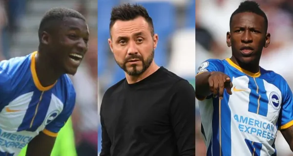 Moisés Caicedo es uno de los puntos más altos de Brighton y su entrenador lo destacó, pero no así con Pervis Estupiñán a quien incluso lo cambió