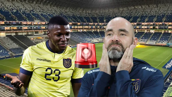 Moisés Caicedo, Félix Sánchez. Foto tomada de: La Tri/Freepick