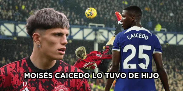 Moisés Caicedo frenó bien a Garnacho