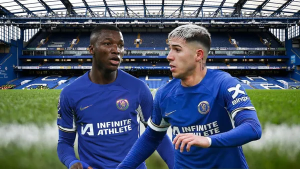 Moisés Caicedo jugando y Enzo Fernández. Foto tomada de: Soy del Millo/Talk Sport