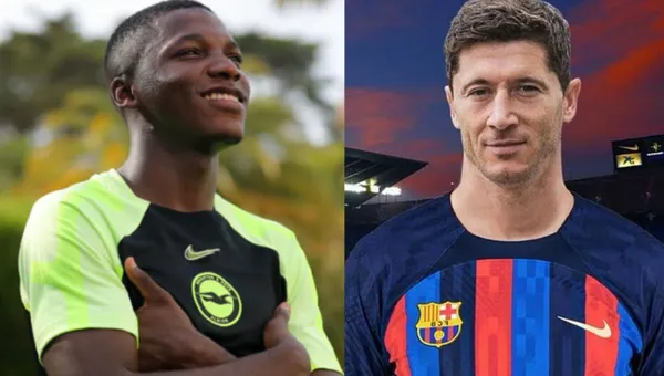 Moisés Caicedo le dio una lección al polaco que es el nuevo fichaje del Barcelona