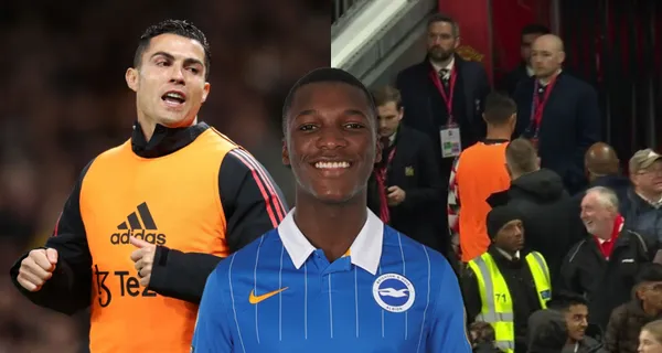 Moisés Caicedo le dio una lección de humildad a Cristiano Ronaldo, quien se fue antes de hora en el cotejo entre Manchester United contra Tottenham