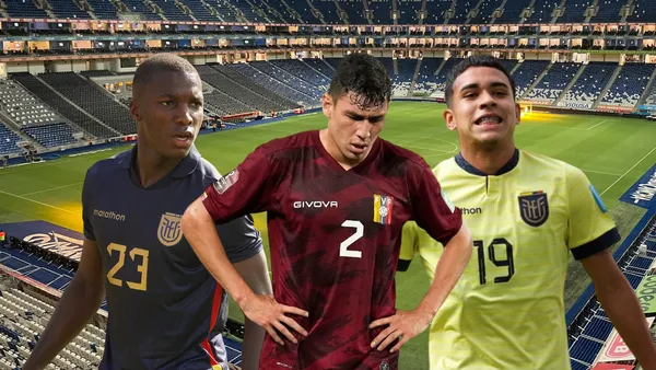 Moisés Caicedo, Nahuel Ferraresi, Kendry Páez. Foto tomada de: La Tri/ESPN