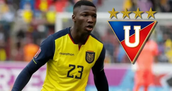 Moisés Caicedo se declaró hincha de Liga de Quito y ahora que está en el país mira el equipo que decidió ir a visitar