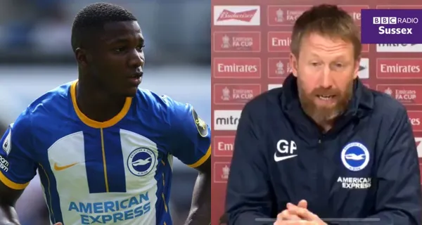 Moisés Caicedo se quedó sin entrenador en Brighton y esta fue su reacción. Graham Potter ahora irá al Brighton