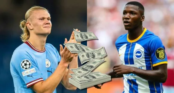Moisés Caicedo no tiene el sueldo de acuerdo a su gran nivel, mientras que Haaland en el Manchester City gana millones
