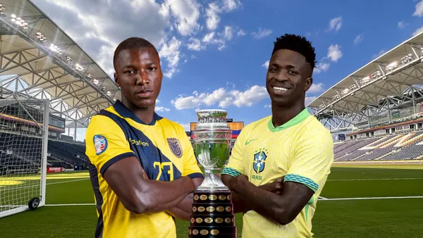 Moisés Caicedo, Vinicius. Fotot tomada de: Conmebol/La Tri