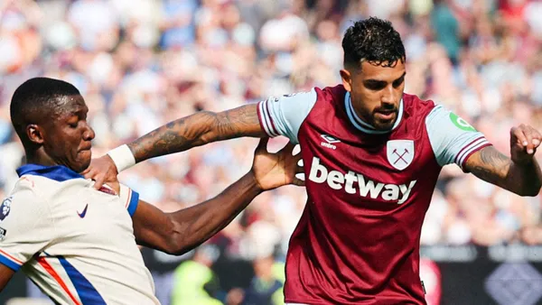 Moisés Caicedo vs West Ham / Foto: TNT Sports
