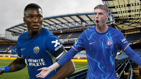 Moisés Caicedo y Cole Palmer (Foto tomada de: Wikipedia/Chelsea)