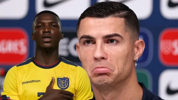 Moisés Caicedo y CR7