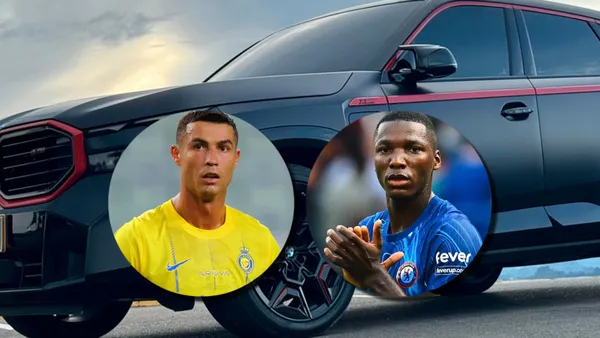 Moisés Caicedo y Cristiano Ronaldo / Foto: AS