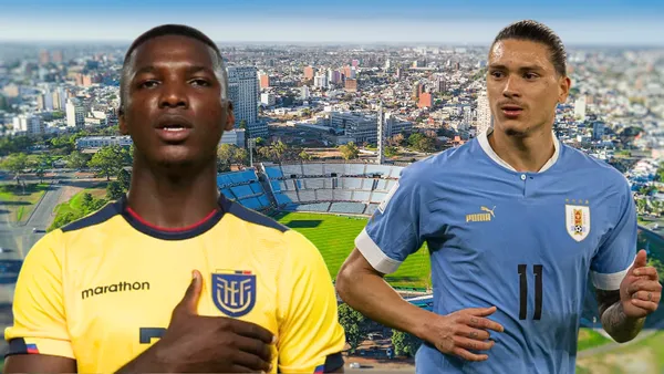 Moisés Caicedo y Darwin Núñez (Foto tomada de: Days in Montevideo/Anfield/Moisés Caicedo)