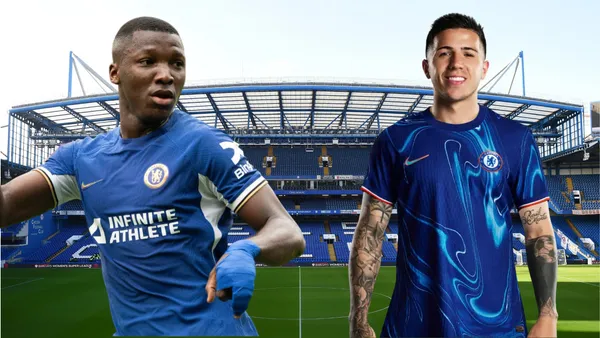 Moisés Caicedo y Enzo Fernández (Foto tomada de: Wikipedia/Chelsea)