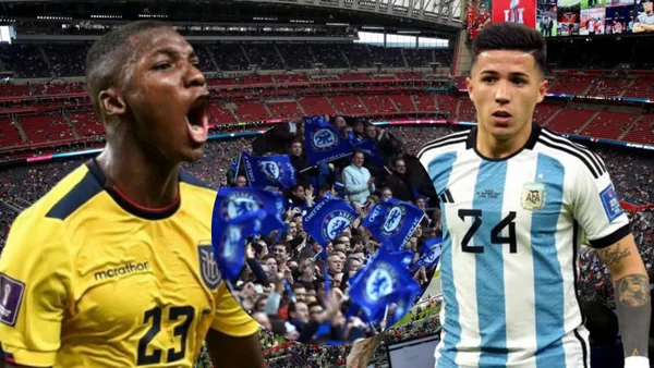 Moisés Caicedo y Enzo Fernández (Foto tomada de: Wikipedia/Ecuavisa/Transfermarkt/Al Aire)