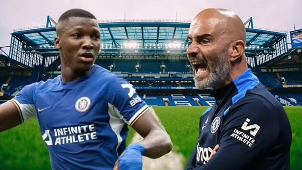 Moisés Caicedo y Enzo Maresca (Foto tomada de: Chelsea/New York Times)