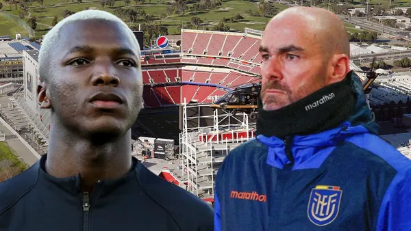 Moisés Caicedo y Félix Sánchez (Foto tomada de: Wikipedia/Moisés Caicedo/GolTV)