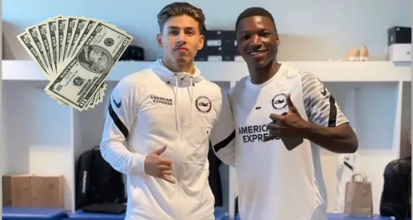 Moisés Caicedo y Jeremy Sarmiento se toparon en el Brighton de la Premier League, pero mira quién es el que gana más en el club
