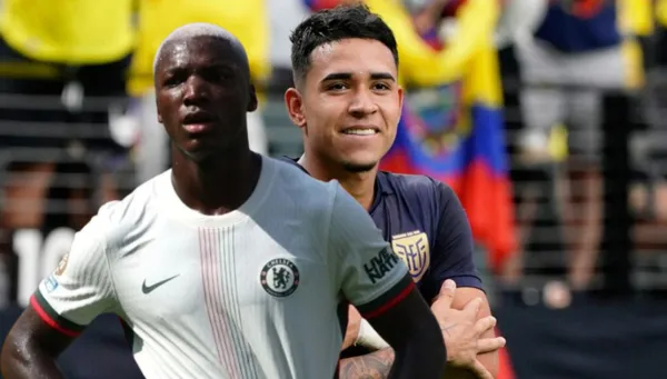 Moisés Caicedo y Kendry Páez