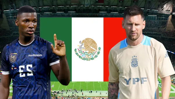 Moisés Caicedo y Lionel Messi (Foto tomada de: Musco/AFA/La Tri/Vinilo)