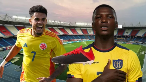 Moisés Caicedo y Luis Díaz (Foto tomada de: Wikipedia/Moisés Caicedo/FutbolRed/Computer)