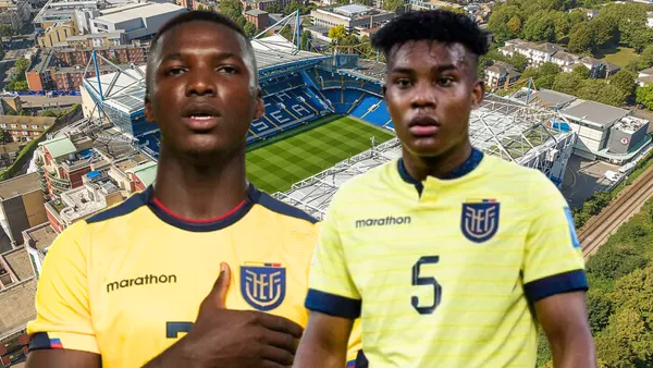 Moisés Caicedo y Óscar Zambrano (Foto tomada de: Wikipedia/Moisés Caicedo/La Tri)