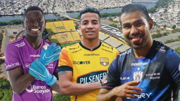 Moisés Ramírez, Byron Castillo y Junior Sornoza (Foto tomada de: Estadio Monumental/API/IDV)