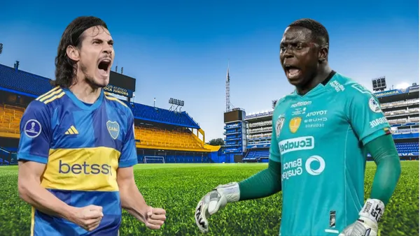 Moisés Ramírez y Edison Cavani (Foto tomada de: Wikipedia/Edison Cavani/API)