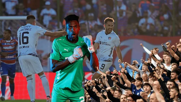 Momento peculiar con el arquero Alexander Domínguez