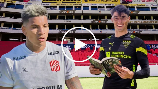 Nahuel Brunet y Facundo Rodríguez (Foto tomada de: Liga de Quito/Nahuel Brunet/Primicias)