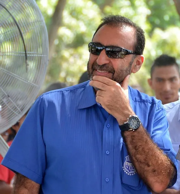 Nassib Neme estuvo en una de las suites del Monumental y celebró a rabiar los tres goles del Emelec sobre Barcelona SC