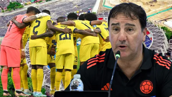 Néstor Lorenzo y jugadores de La Tri (Foto tomada de: El Punto/La Tri/Semana)