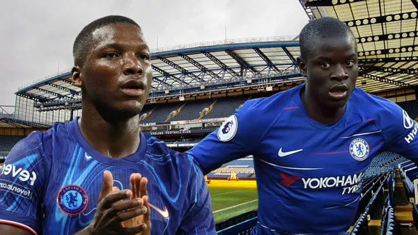 N'Golo Kanté y Moisés Caicedo (Foto tomada de: Wikipedia/Chelsea/Transfermarkt)