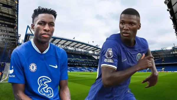 Nicolas Jackson y Moisés Caicedo (Foto tomada de: Ground/Chelsea/Milenio)