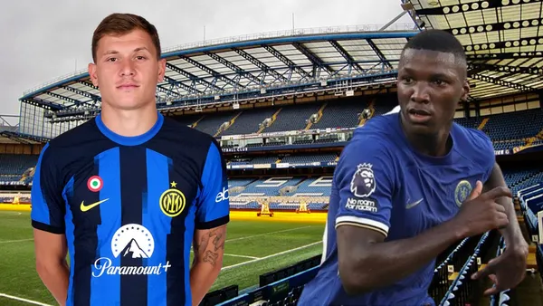 Nicolò Barella y Moisés Caicedo (Foto tomada de. Wikipedia/Chelsea/Inter de Milan)