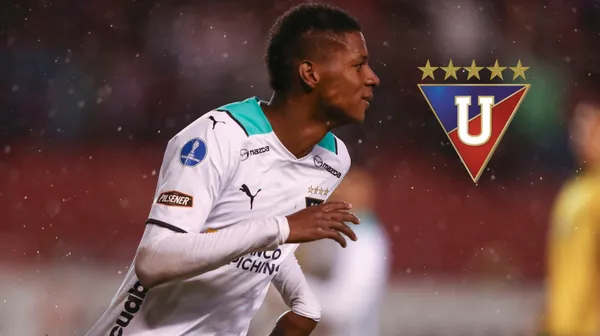 Nilson Angulo con los colores de Liga de Quito. FOTO: El Universo
