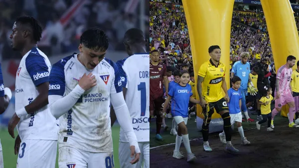 No todos los hinchas albos se quedaron hasta el final del partido entre LDU y Always Ready