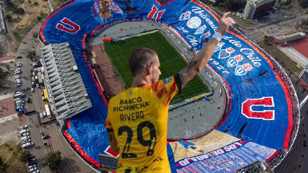 Octacio Rivero y U. De Chile / Foto de: El futbolero Ecuador