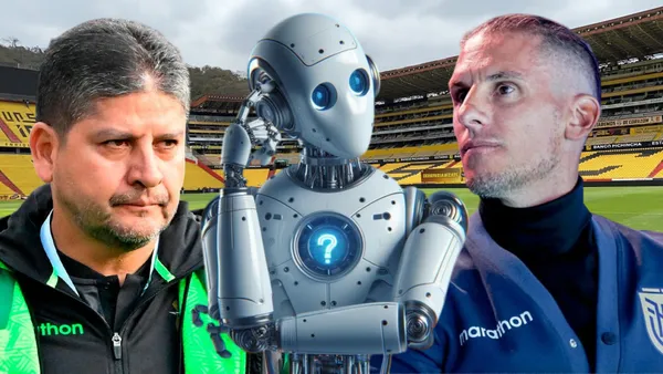 Oscar Villegas y Sebastián Beccacece (Foto tomada de: Barcelona SC/API/Libero/Xataka)