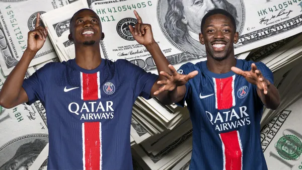 Ousmane Dembéle y Willian Pacho (Foto tomada de: Los Ángeles/PSG/UEFA)