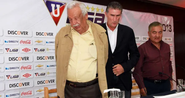 Pablo Repetto es un entrenador cuestionado en Liga de Quito, por parte de los hinchas, pero Rodrigo Paz salió en su defensa llegándolo a comparar con Edgardo Bauza