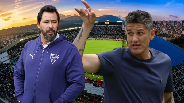 Pablo Sánchez y Beto Araujo (Foto tomada de: Liga de Quito/API)