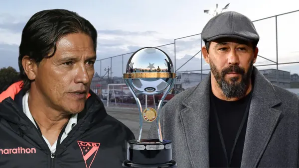 Pablo Sánchez y Flavio Torres (Foto tomada de: Quito Informa/Imago/Conmebol)