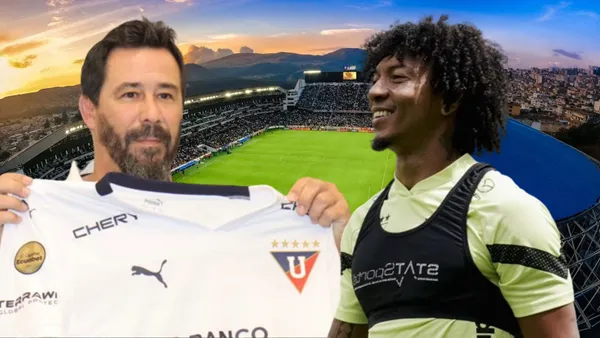 Pablo Sánchez y José Quintero (Foto tomada de: Liga de Quito)