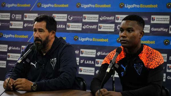 Pablo Vitamina Sánchez y Oscar Zambrano / Foto: LDU